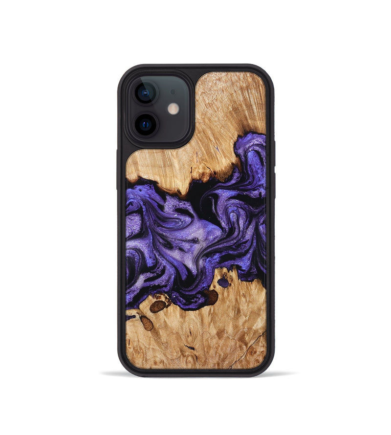 iPhone 12 mini Wood Phone Case - Tori (Purple, 827138)