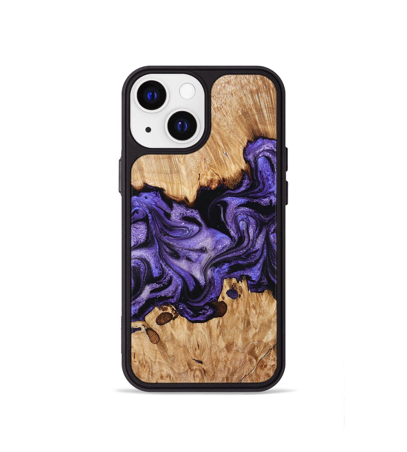 iPhone 13 mini Wood Phone Case - Tori (Purple, 827138)