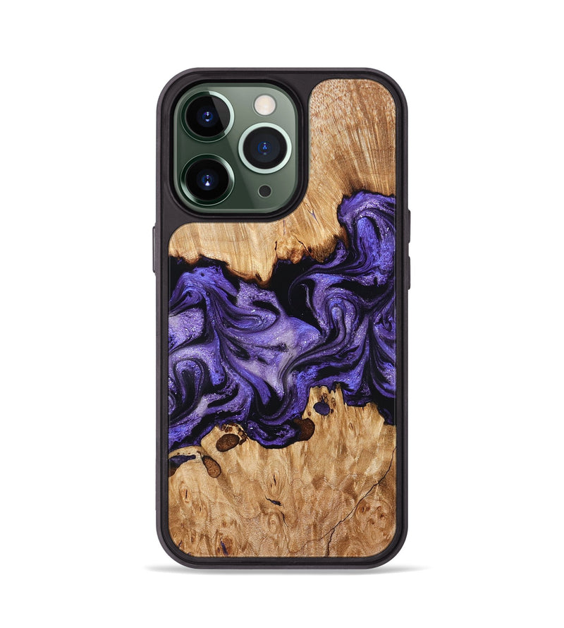 iPhone 13 Pro Wood Phone Case - Tori (Purple, 827138)