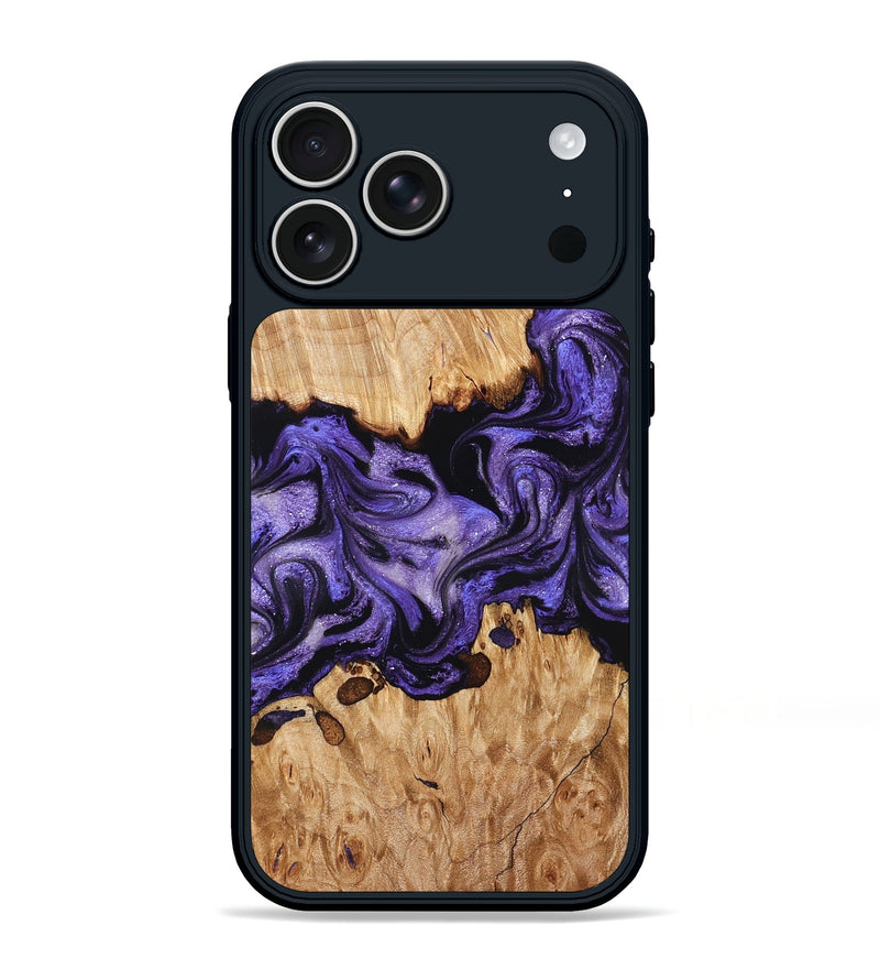iPhone 17 Pro Max Wood Phone Case - Tori (Purple, 827138)