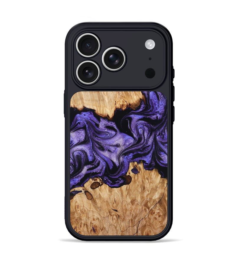 iPhone 17 Pro Wood Phone Case - Tori (Purple, 827138)