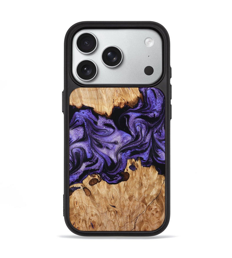 iPhone 18 Pro Wood Phone Case - Tori (Purple, 827138)