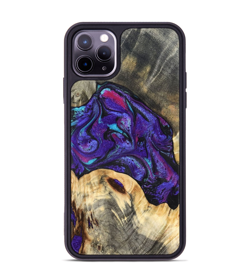 iPhone 11 Pro Max Wood Phone Case - Camilo (Purple, 827139)