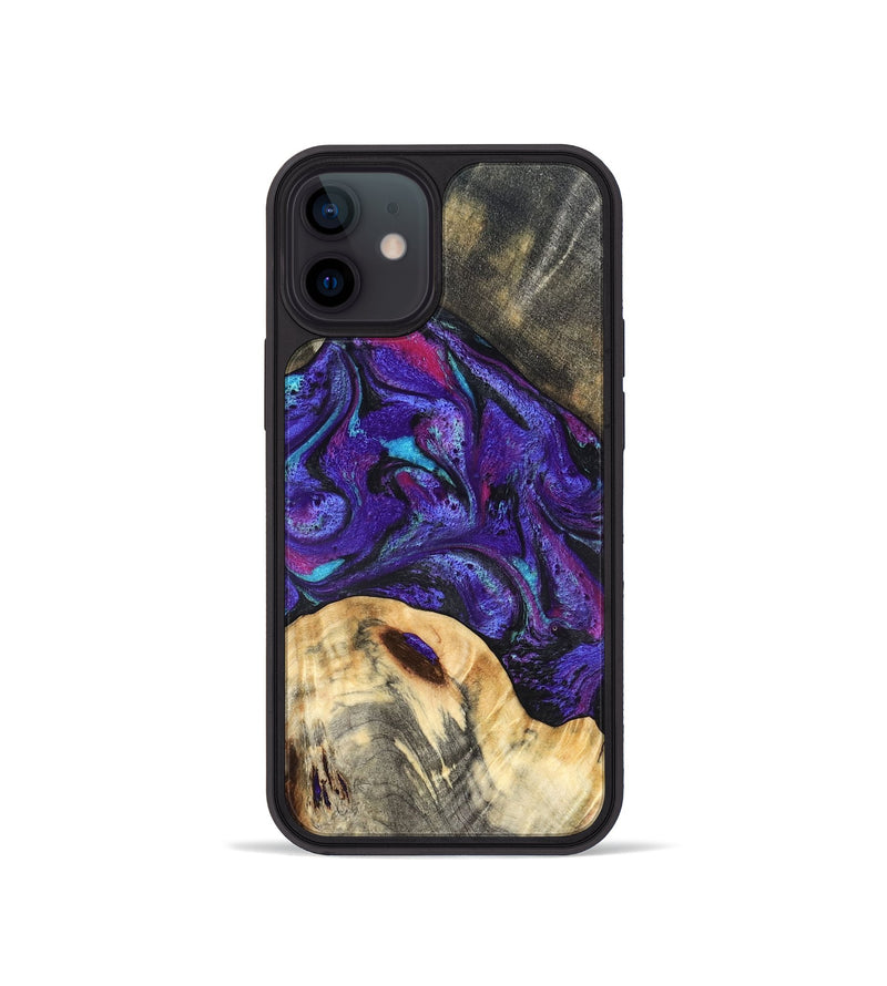 iPhone 12 mini Wood Phone Case - Camilo (Purple, 827139)