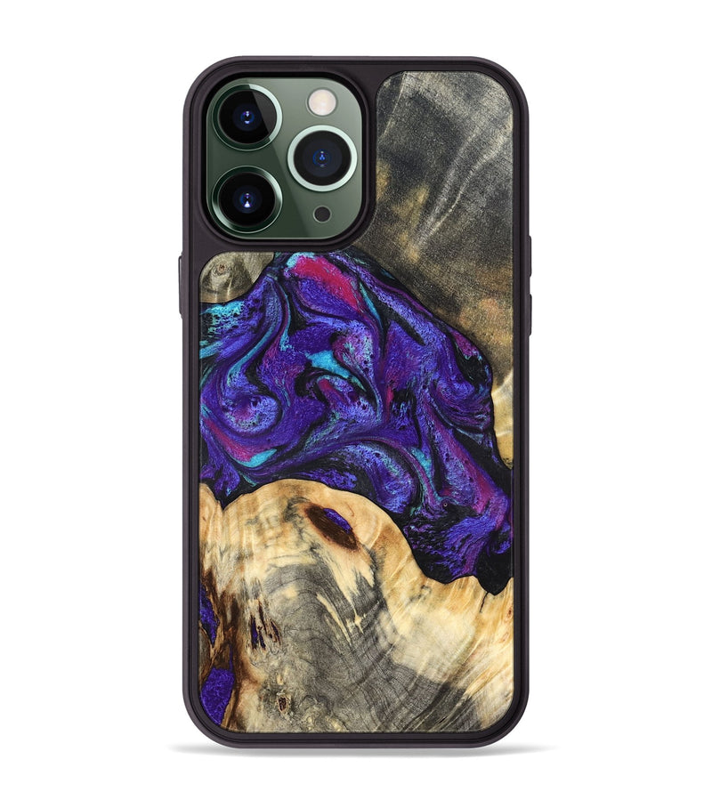 iPhone 13 Pro Max Wood Phone Case - Camilo (Purple, 827139)
