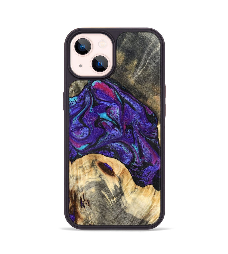 iPhone 14 Wood Phone Case - Camilo (Purple, 827139)