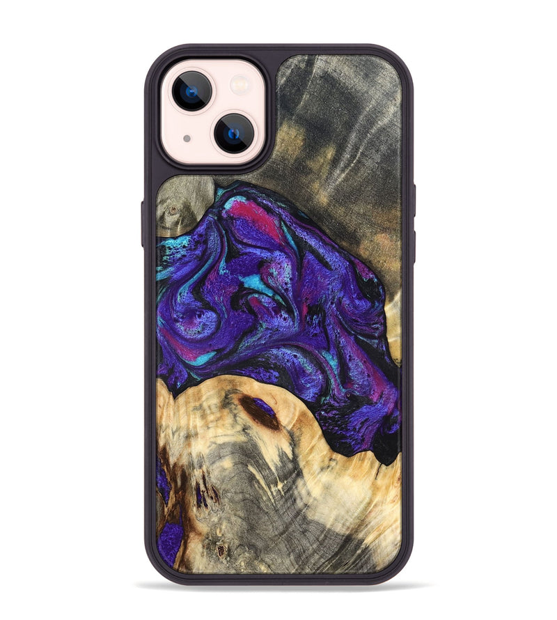 iPhone 14 Plus Wood Phone Case - Camilo (Purple, 827139)