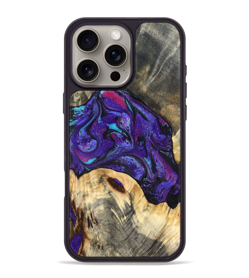 iPhone 16 Pro Max Wood Phone Case - Camilo (Purple, 827139)