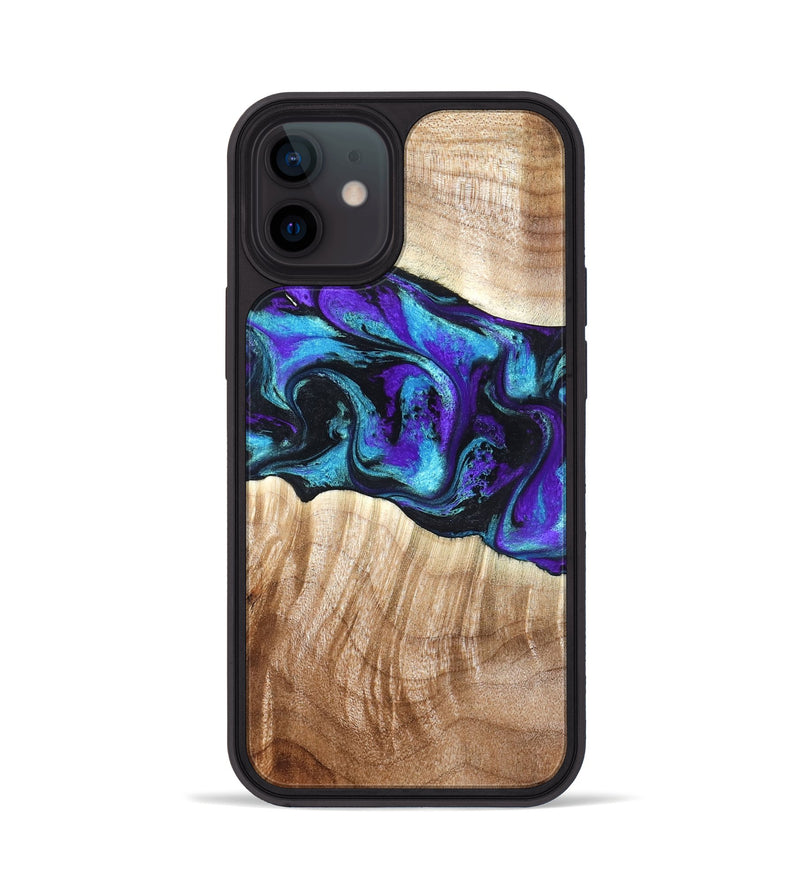 iPhone 12 Wood Phone Case - Felipe (Purple, 827140)