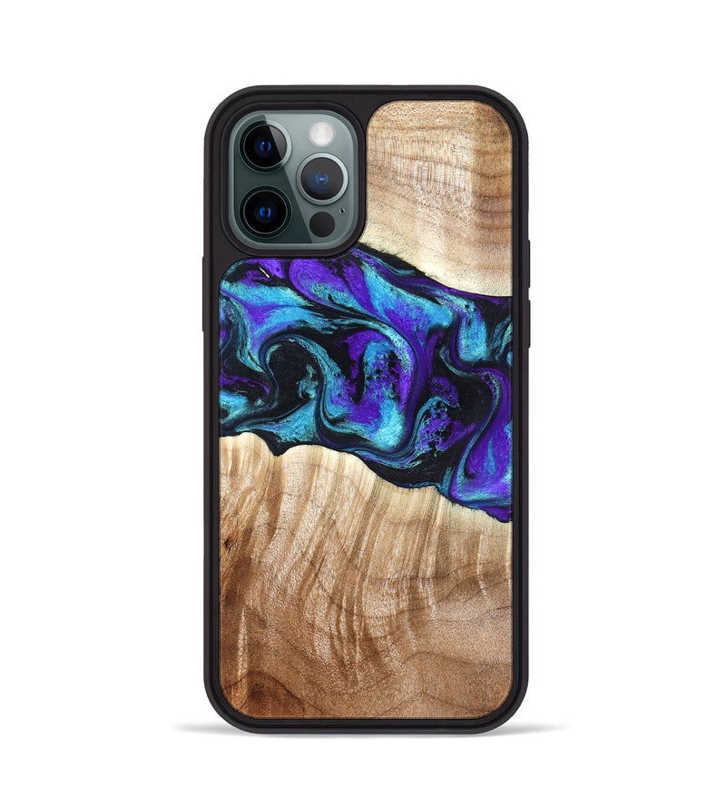 iPhone 12 Pro Wood Phone Case - Felipe (Purple, 827140)