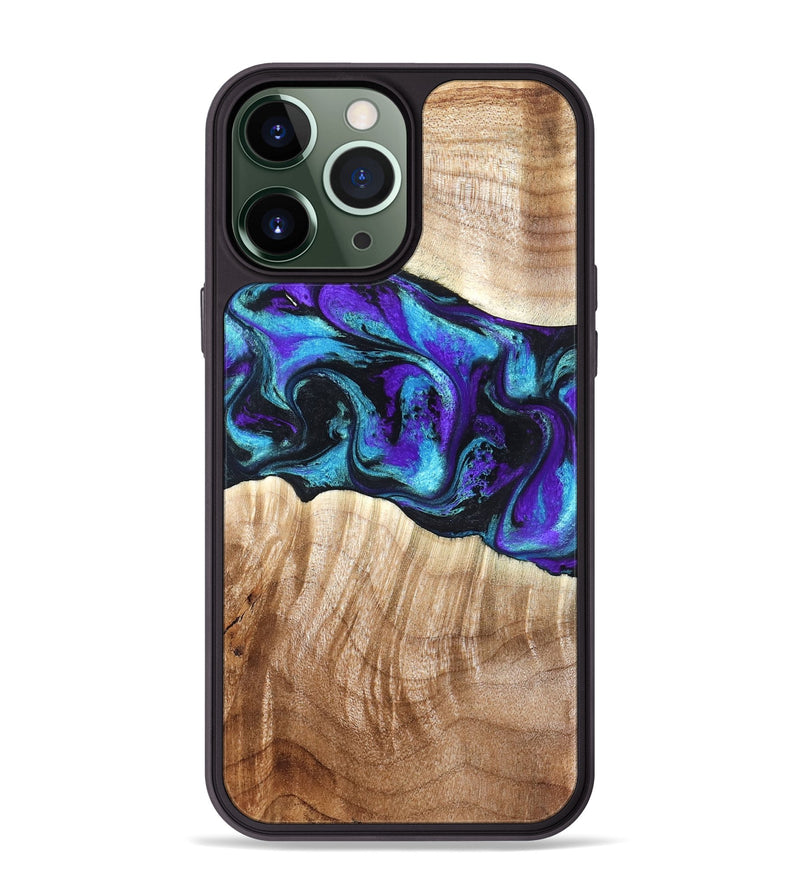 iPhone 13 Pro Max Wood Phone Case - Felipe (Purple, 827140)