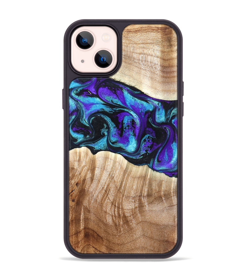 iPhone 14 Plus Wood Phone Case - Felipe (Purple, 827140)