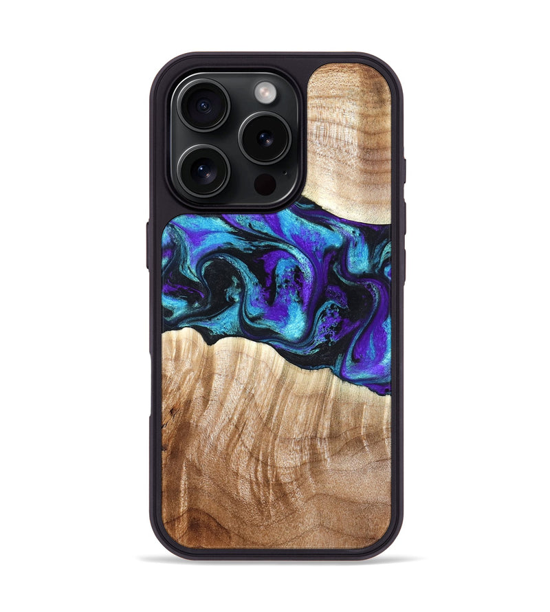 iPhone 16 Pro Wood Phone Case - Felipe (Purple, 827140)