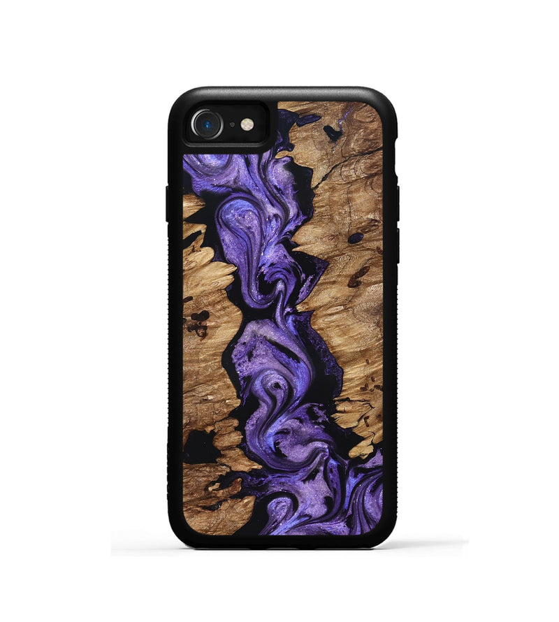 iPhone SE Wood Phone Case - Zhuri (Purple, 827142)