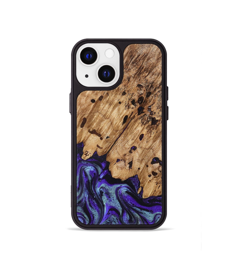 iPhone 13 mini Wood Phone Case - Sheyla (Purple, 827143)