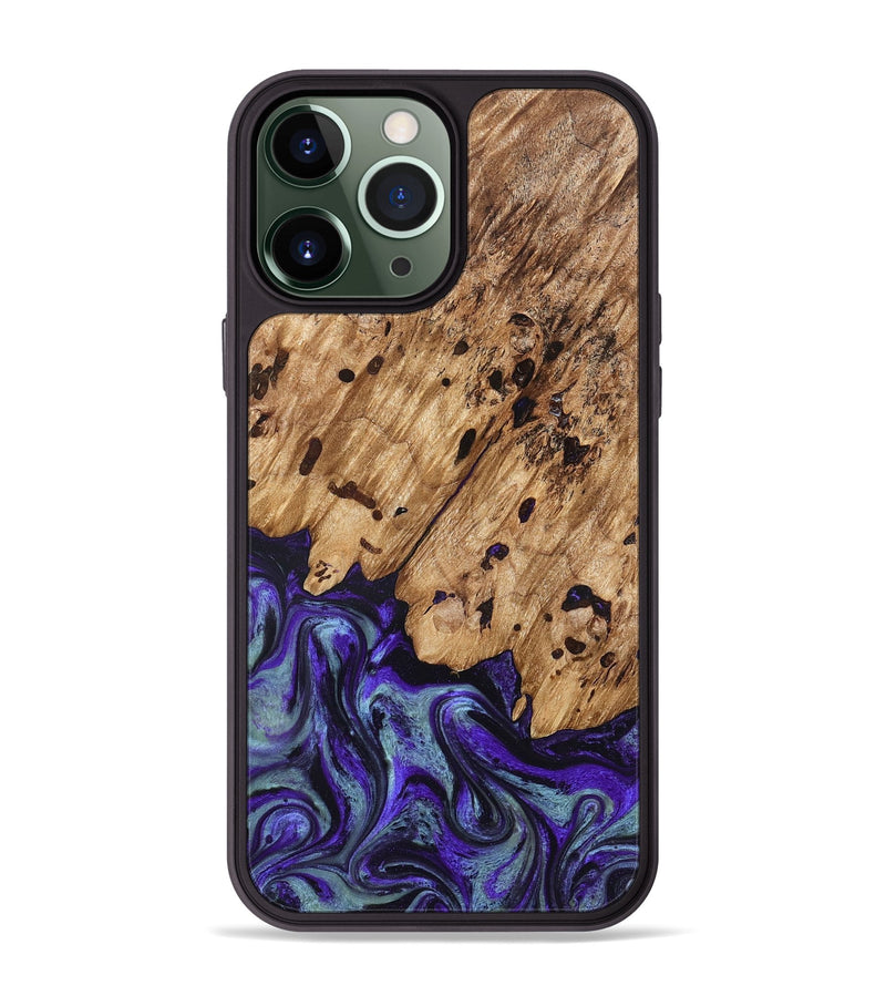 iPhone 13 Pro Max Wood Phone Case - Sheyla (Purple, 827143)