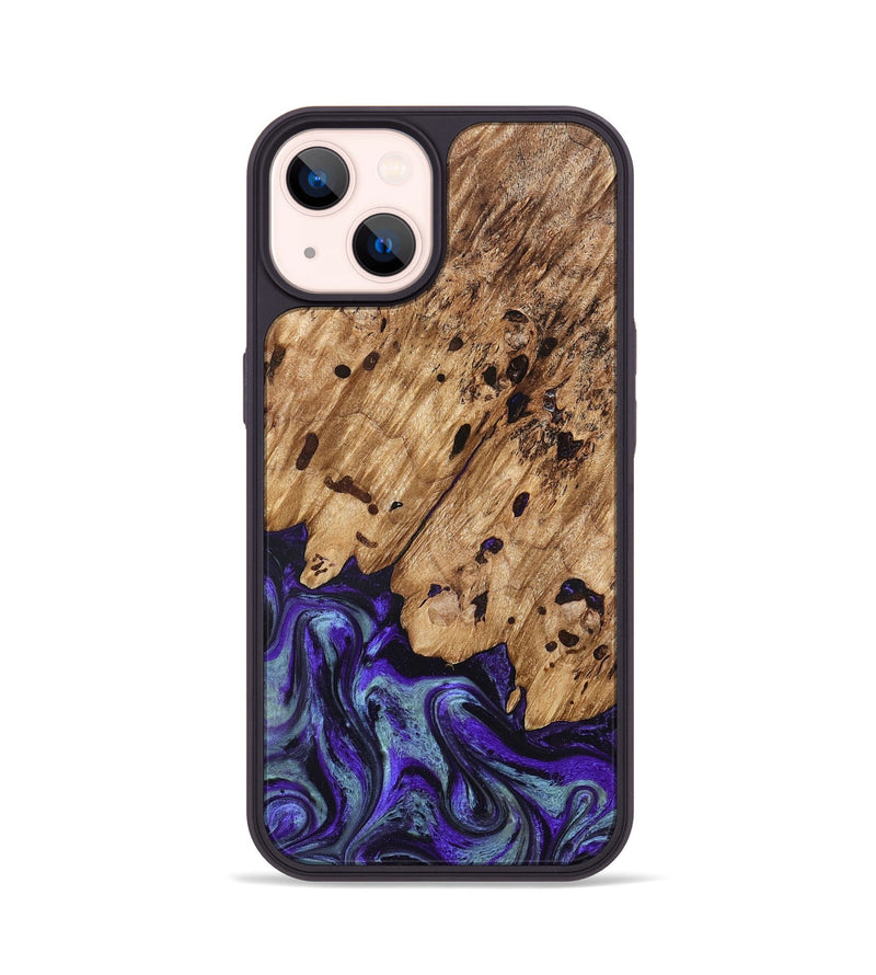 iPhone 14 Wood Phone Case - Sheyla (Purple, 827143)