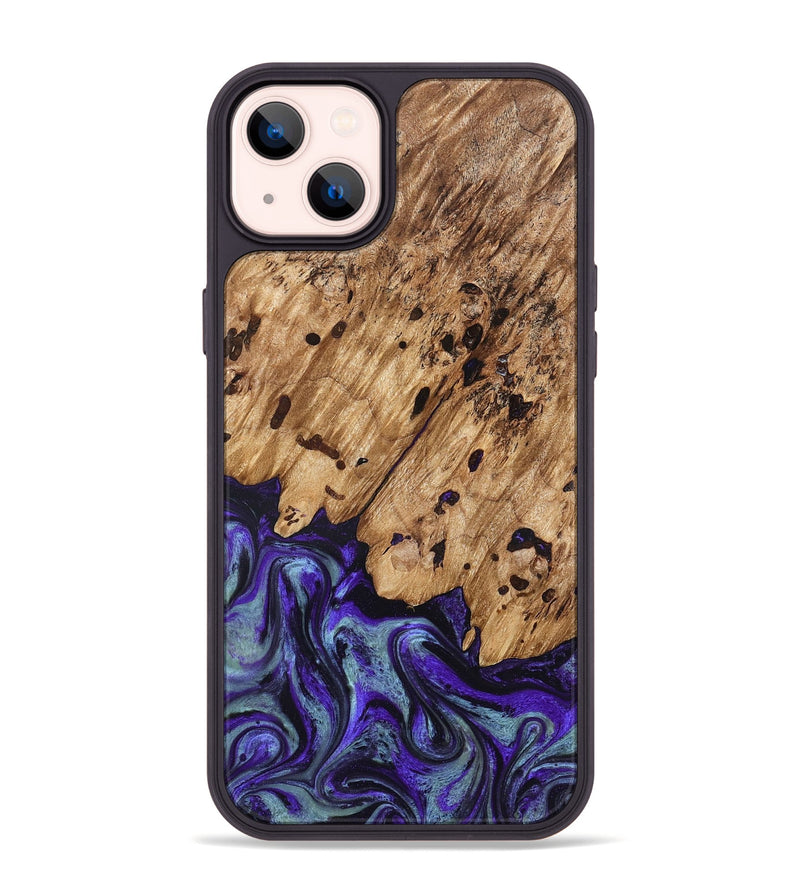 iPhone 14 Plus Wood Phone Case - Sheyla (Purple, 827143)