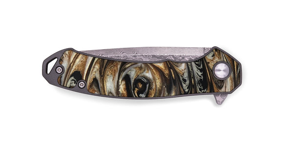 EDC ResinArt Pocket Knife - Nyra (Black & White, 827144)