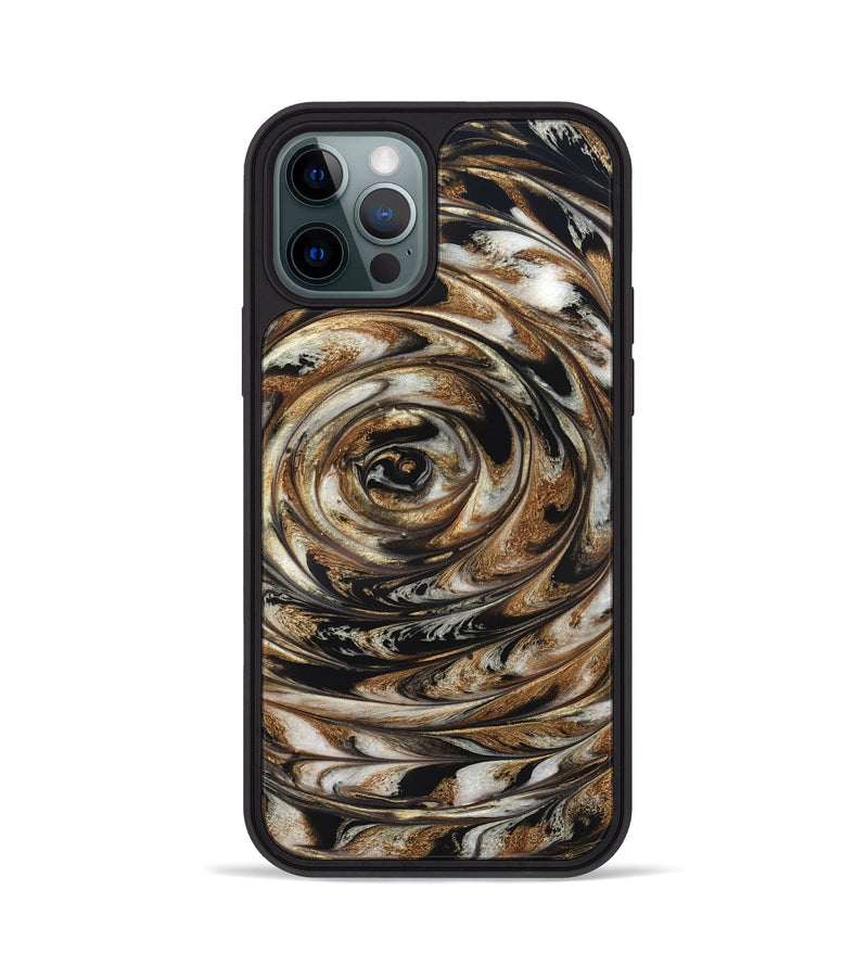 iPhone 12 Pro ResinArt Phone Case - Nyra (Black & White, 827144)