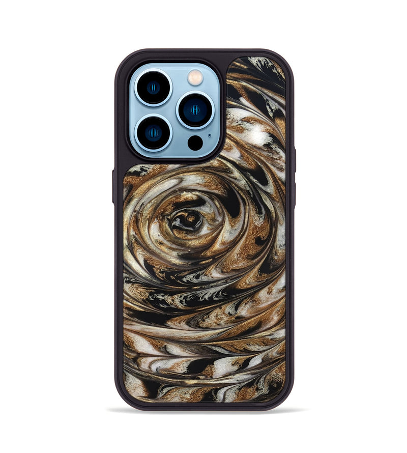 iPhone 14 Pro ResinArt Phone Case - Nyra (Black & White, 827144)