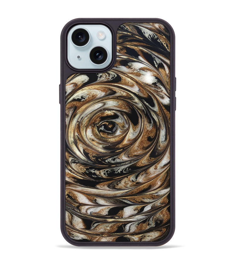 iPhone 15 Plus ResinArt Phone Case - Nyra (Black & White, 827144)
