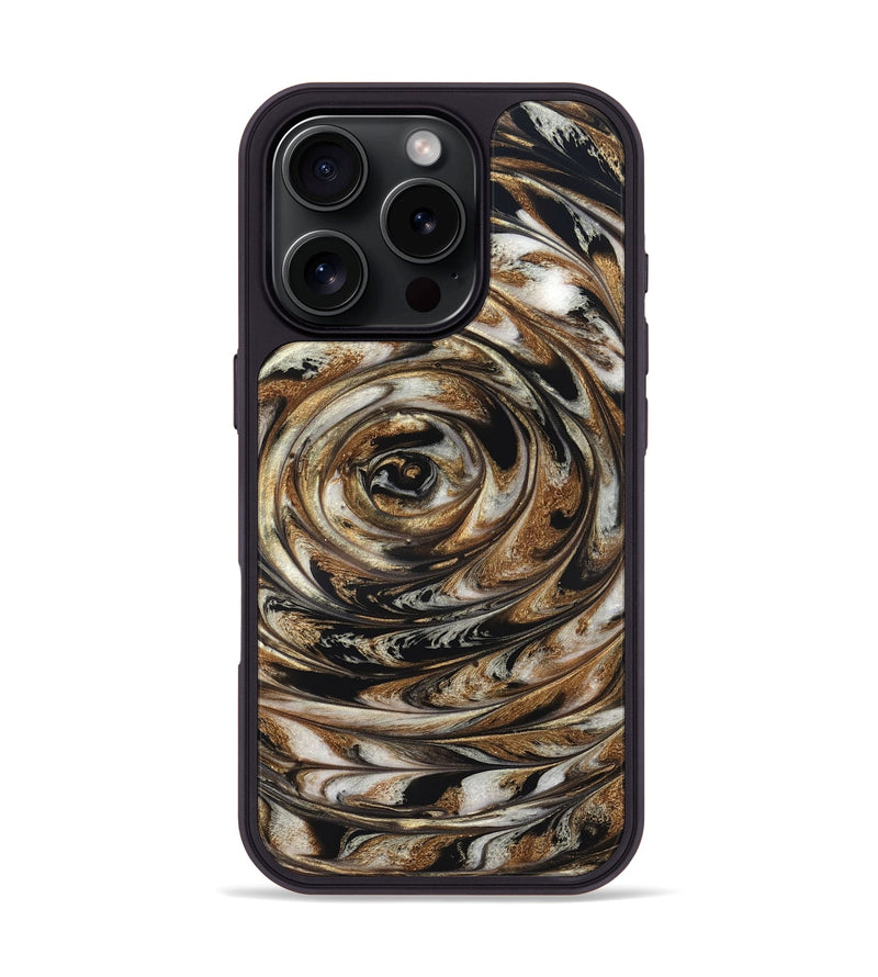 iPhone 16 Pro ResinArt Phone Case - Nyra (Black & White, 827144)
