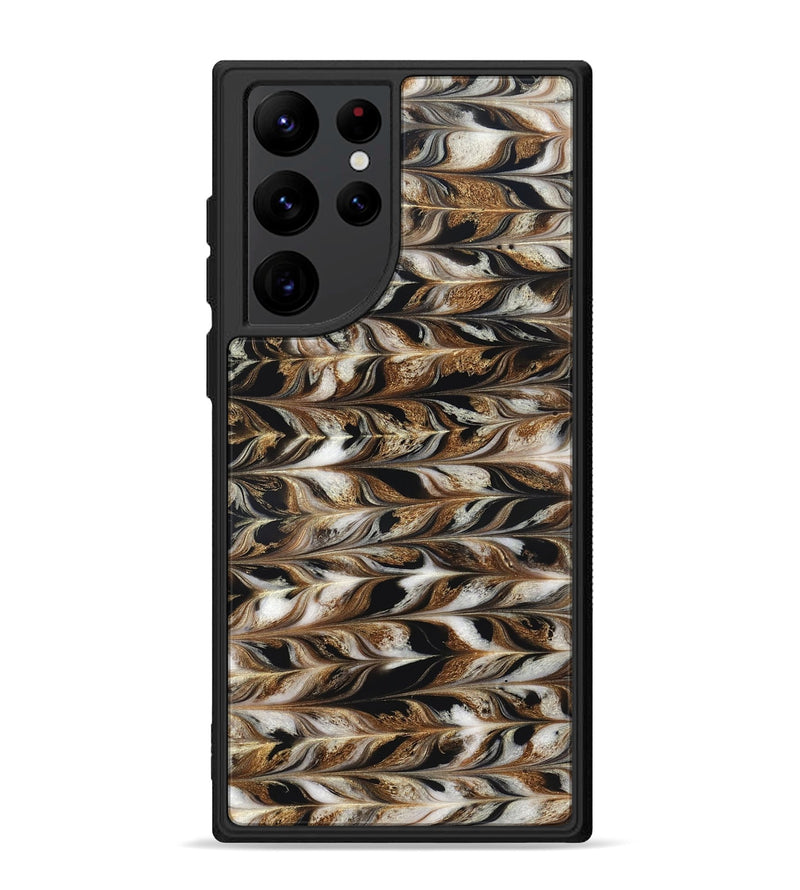 Galaxy S22 Ultra ResinArt Phone Case - Linsey (Black & White, 827145)