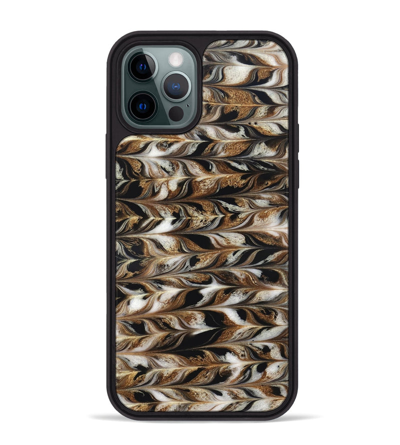 iPhone 12 Pro Max ResinArt Phone Case - Linsey (Black & White, 827145)