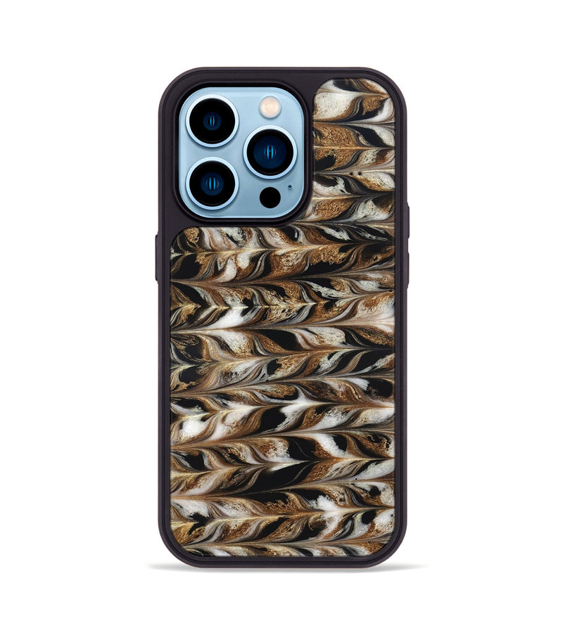 iPhone 14 Pro ResinArt Phone Case - Linsey (Black & White, 827145)