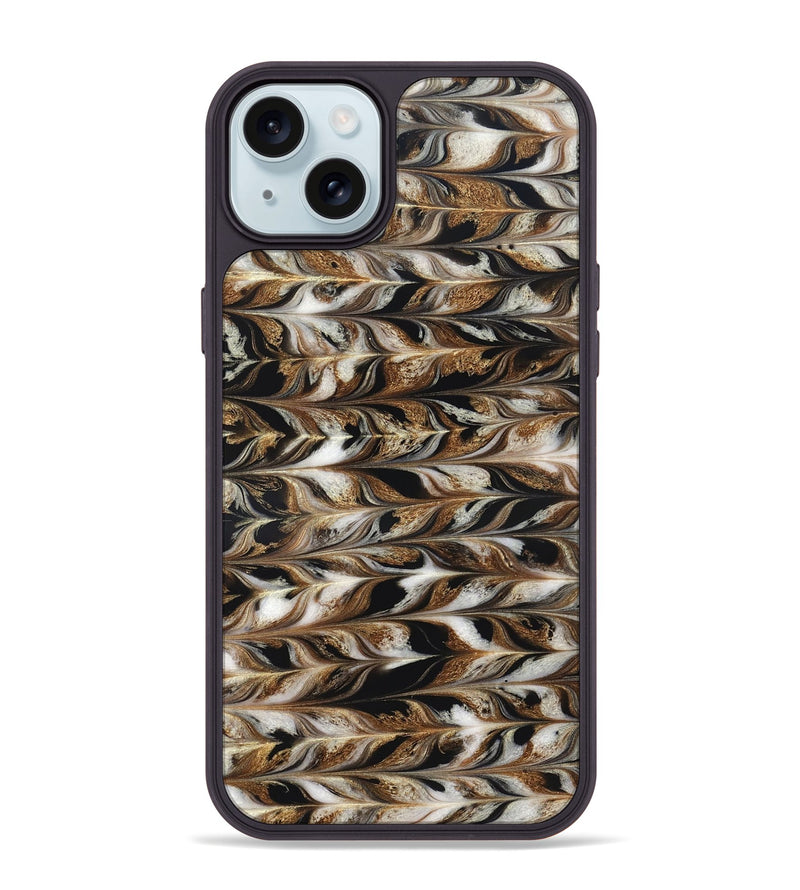 iPhone 15 Plus ResinArt Phone Case - Linsey (Black & White, 827145)