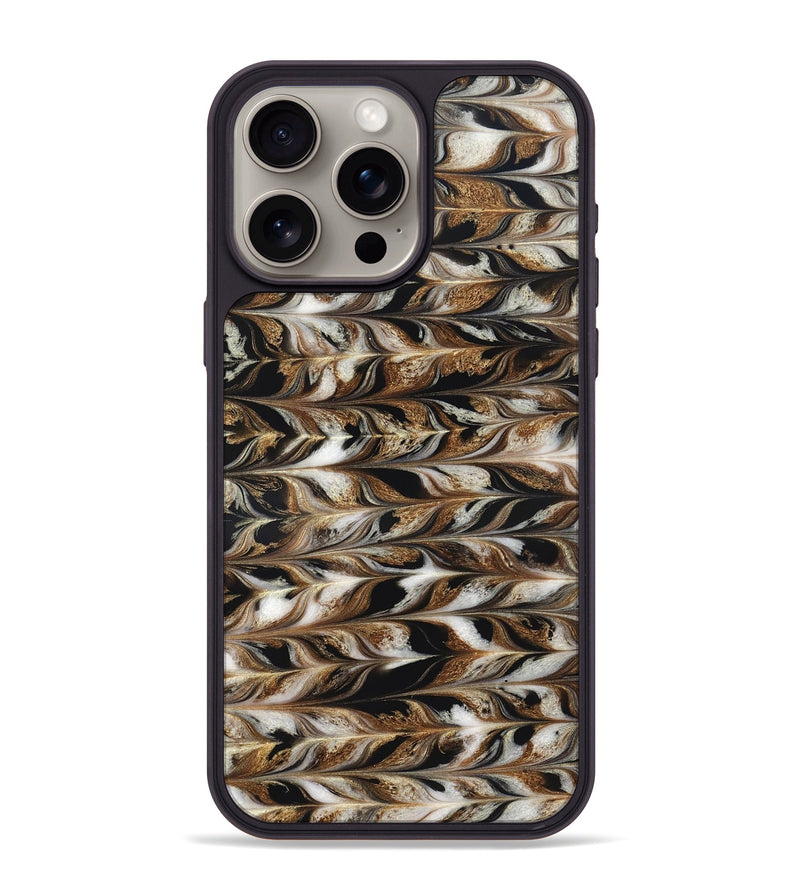 iPhone 15 Pro Max ResinArt Phone Case - Linsey (Black & White, 827145)
