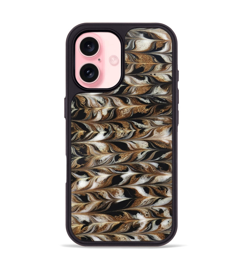 iPhone 16 ResinArt Phone Case - Linsey (Black & White, 827145)