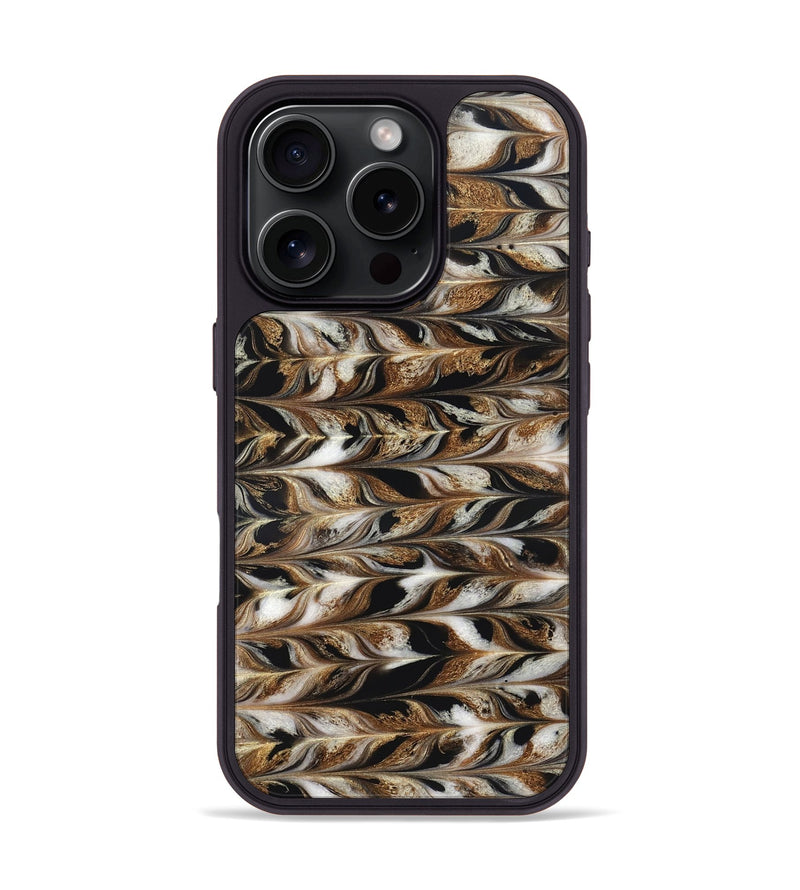 iPhone 16 Pro ResinArt Phone Case - Linsey (Black & White, 827145)