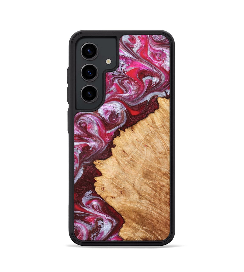 Galaxy S24 Wood Phone Case - Arden (Red, 827146)