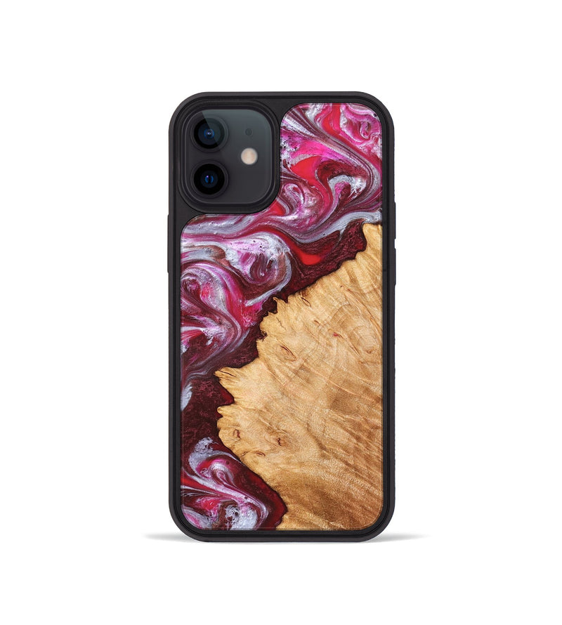 iPhone 12 mini Wood Phone Case - Arden (Red, 827146)