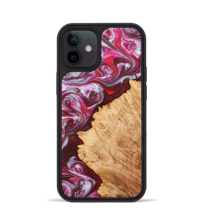 iPhone 12 Wood Phone Case - Arden (Red, 827146)