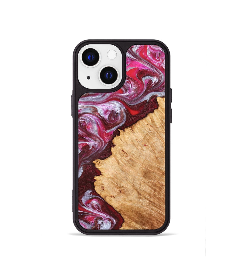 iPhone 13 mini Wood Phone Case - Arden (Red, 827146)