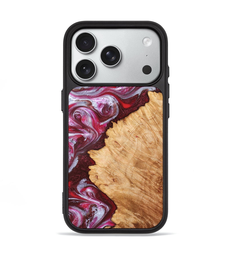 iPhone 18 Pro Wood Phone Case - Arden (Red, 827146)
