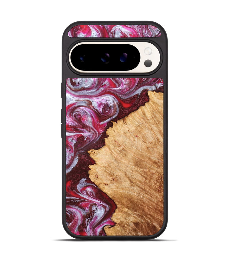 Pixel 9 Wood Phone Case - Arden (Red, 827146)