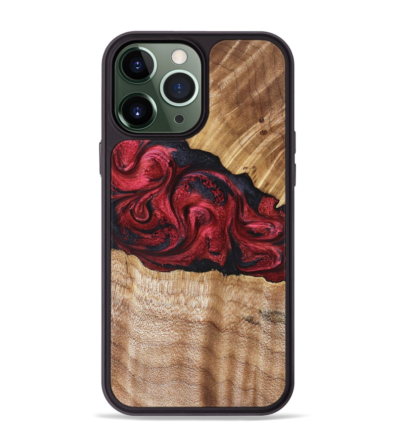 iPhone 13 Pro Max Wood Phone Case - Westley (Red, 827147)