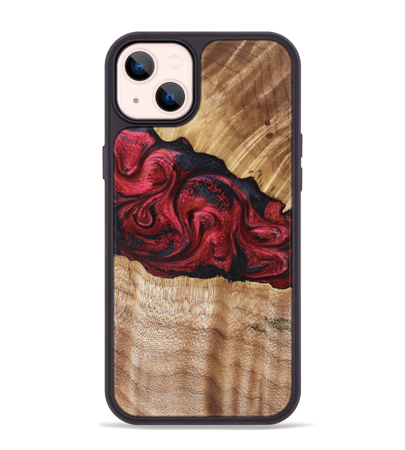 iPhone 14 Plus Wood Phone Case - Westley (Red, 827147)