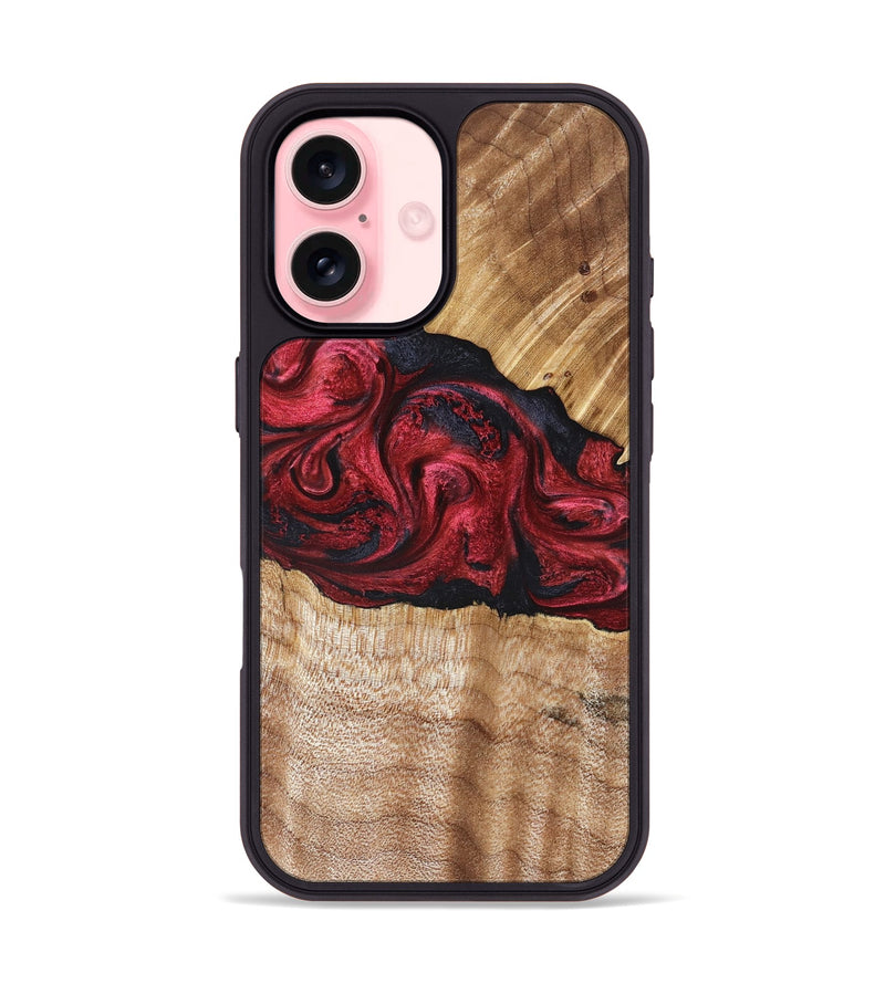 iPhone 16 Wood Phone Case - Westley (Red, 827147)