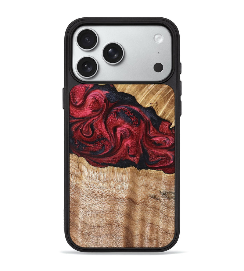 iPhone 18 Pro Max Wood Phone Case - Westley (Red, 827147)