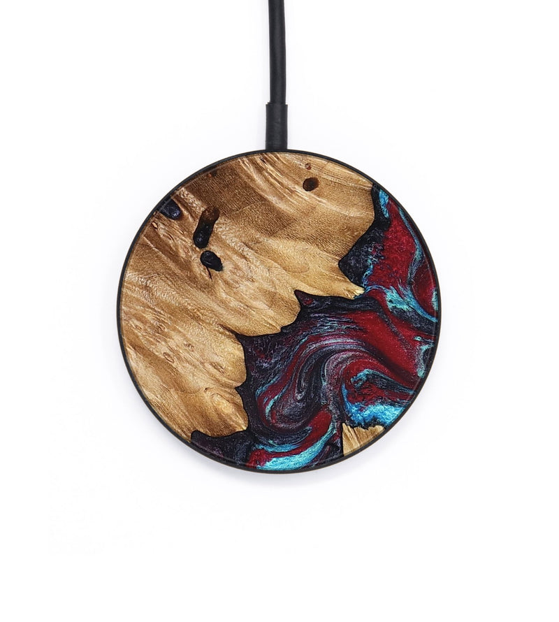 Circle Wood Wireless Charger - Alannah (Red, 827148)