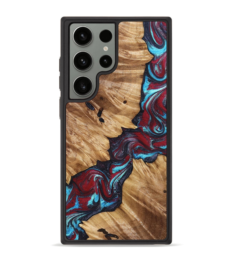 Galaxy S23 Ultra Wood Phone Case - Alannah (Red, 827148)