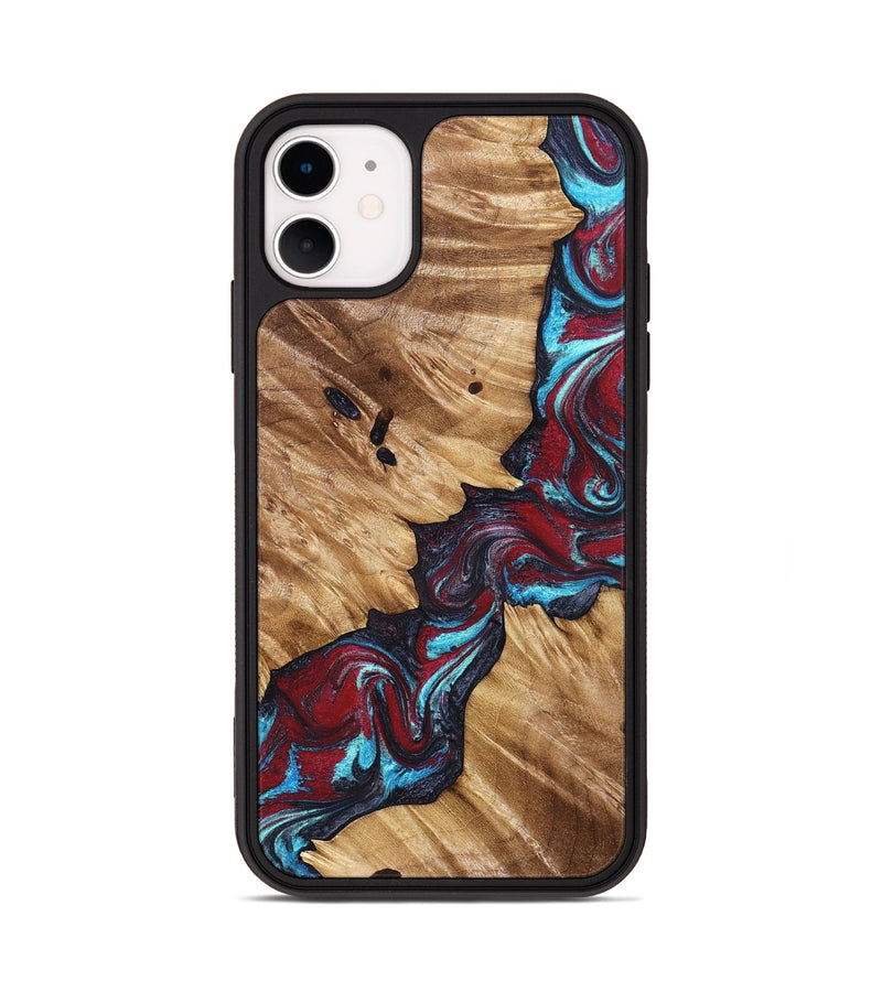 iPhone 11 Wood Phone Case - Alannah (Red, 827148)