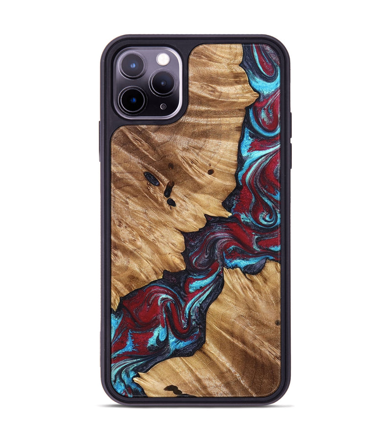 iPhone 11 Pro Max Wood Phone Case - Alannah (Red, 827148)