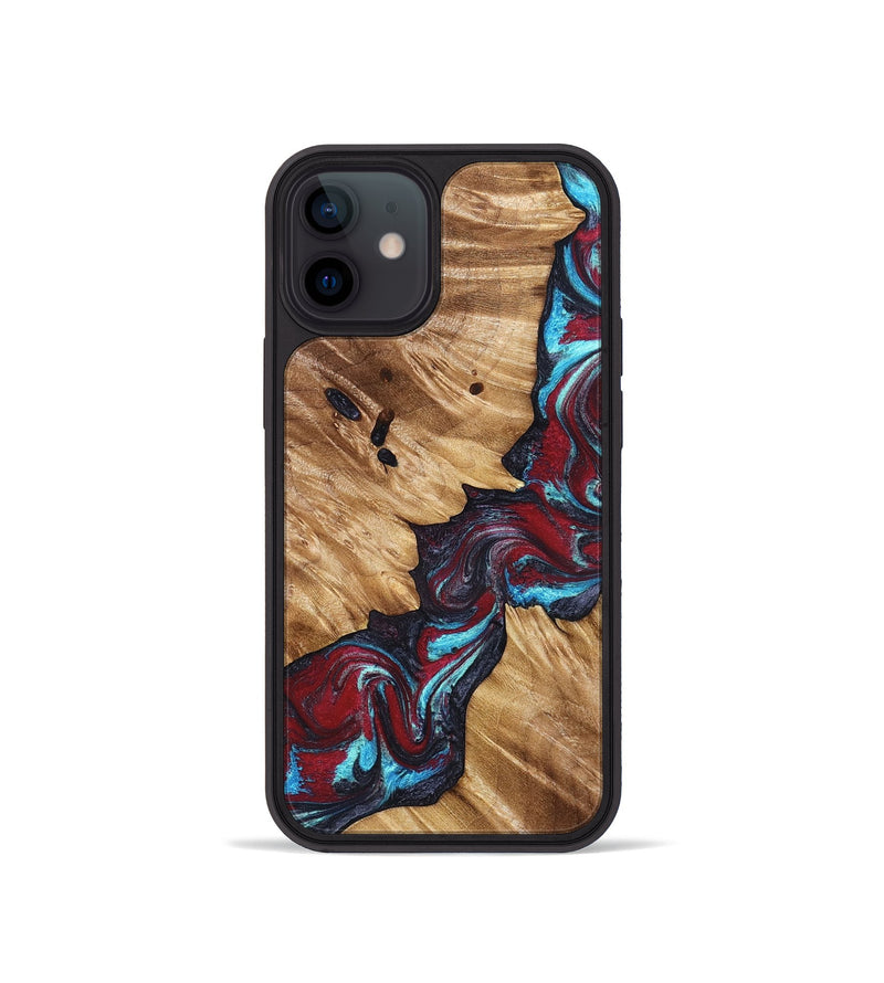 iPhone 12 mini Wood Phone Case - Alannah (Red, 827148)
