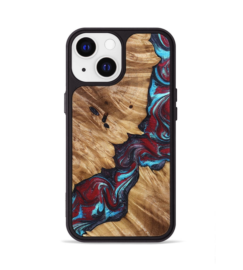 iPhone 13 Wood Phone Case - Alannah (Red, 827148)